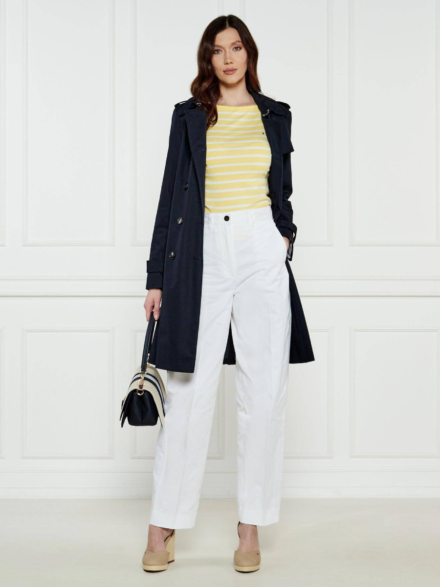 detail Tommy Hilfiger dámske pruhované tričko