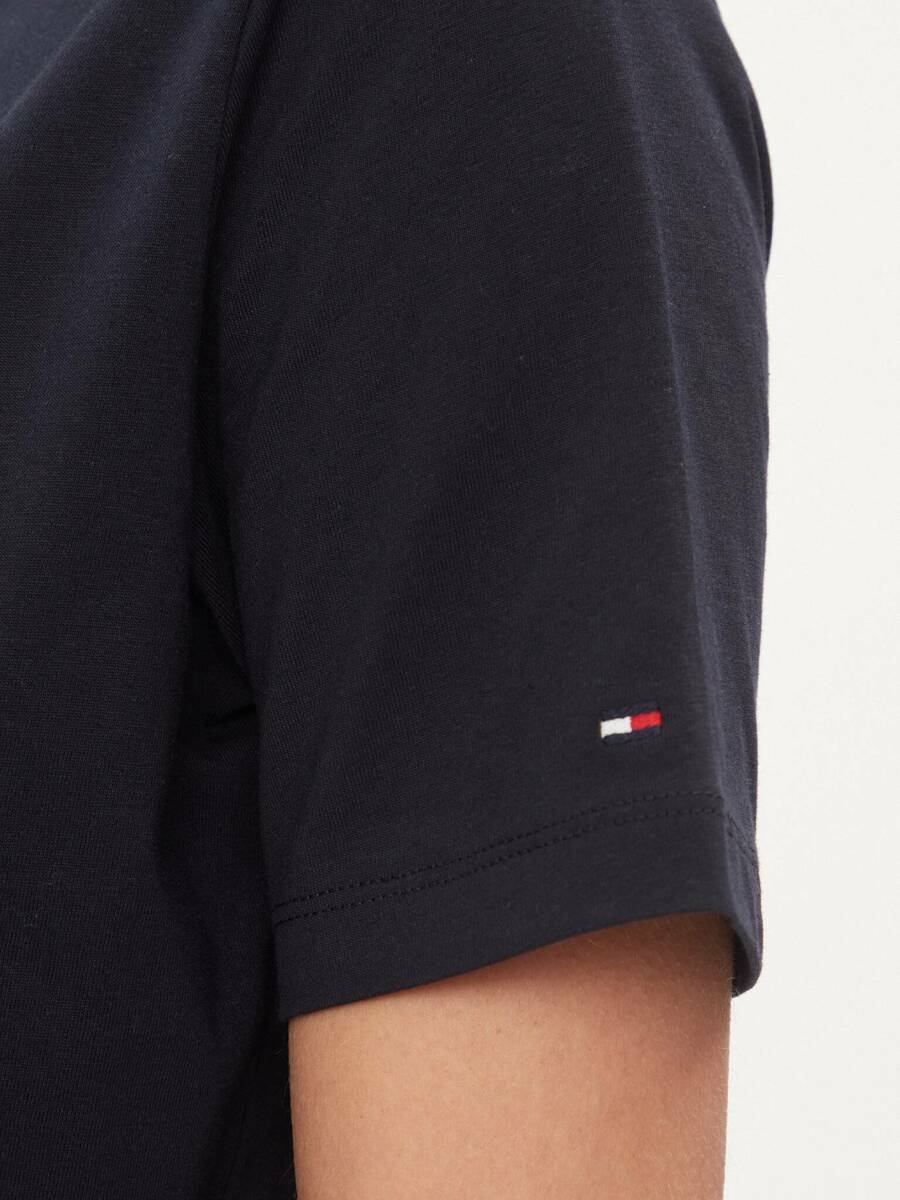 detail Tommy Hilfiger dámske tmavo modré šaty 