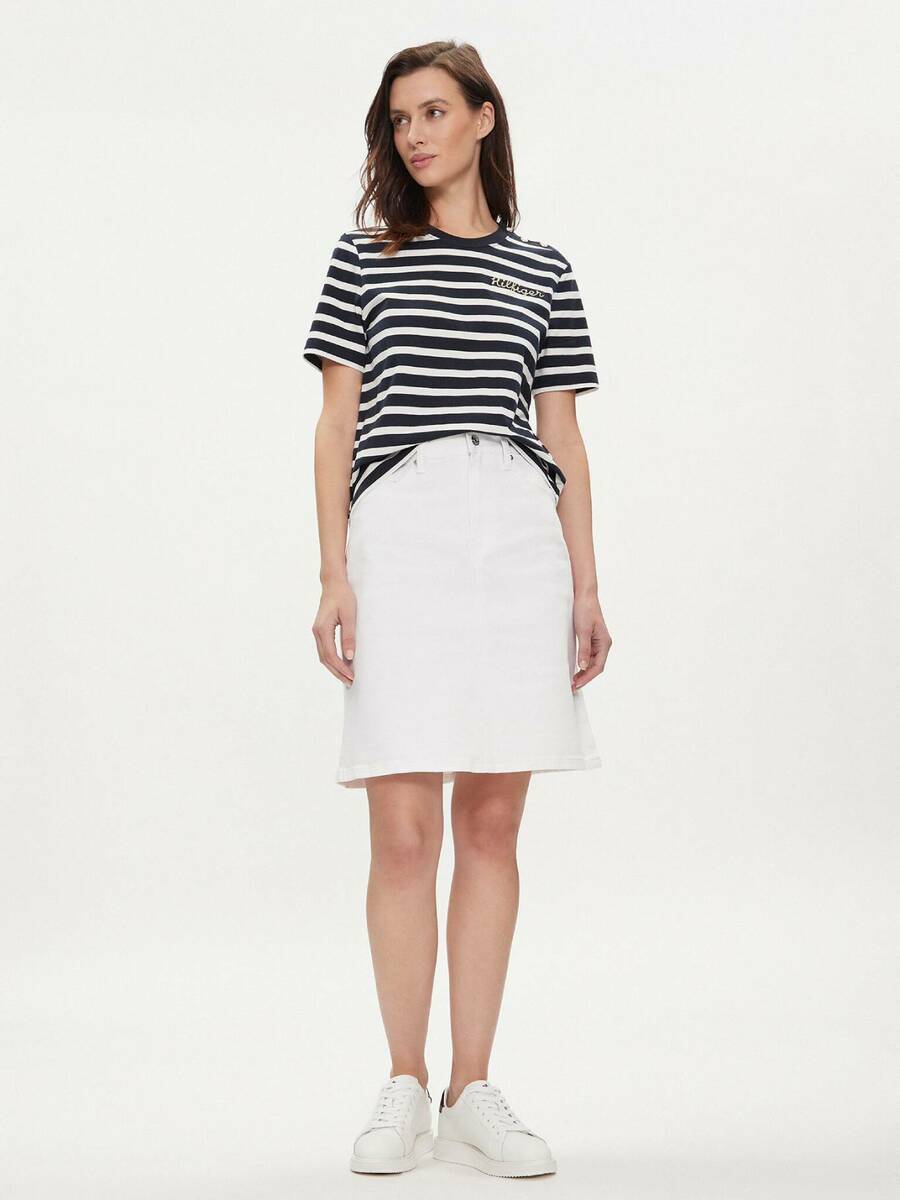 detail Tommy Hilfiger dámske pruhované tričko