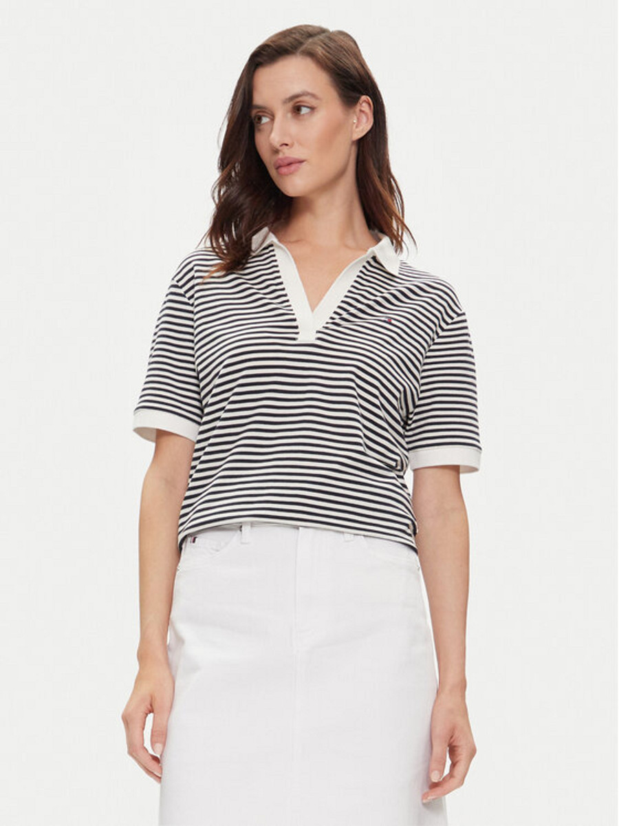 detail Tommy Hilfiger dámske polo tričko