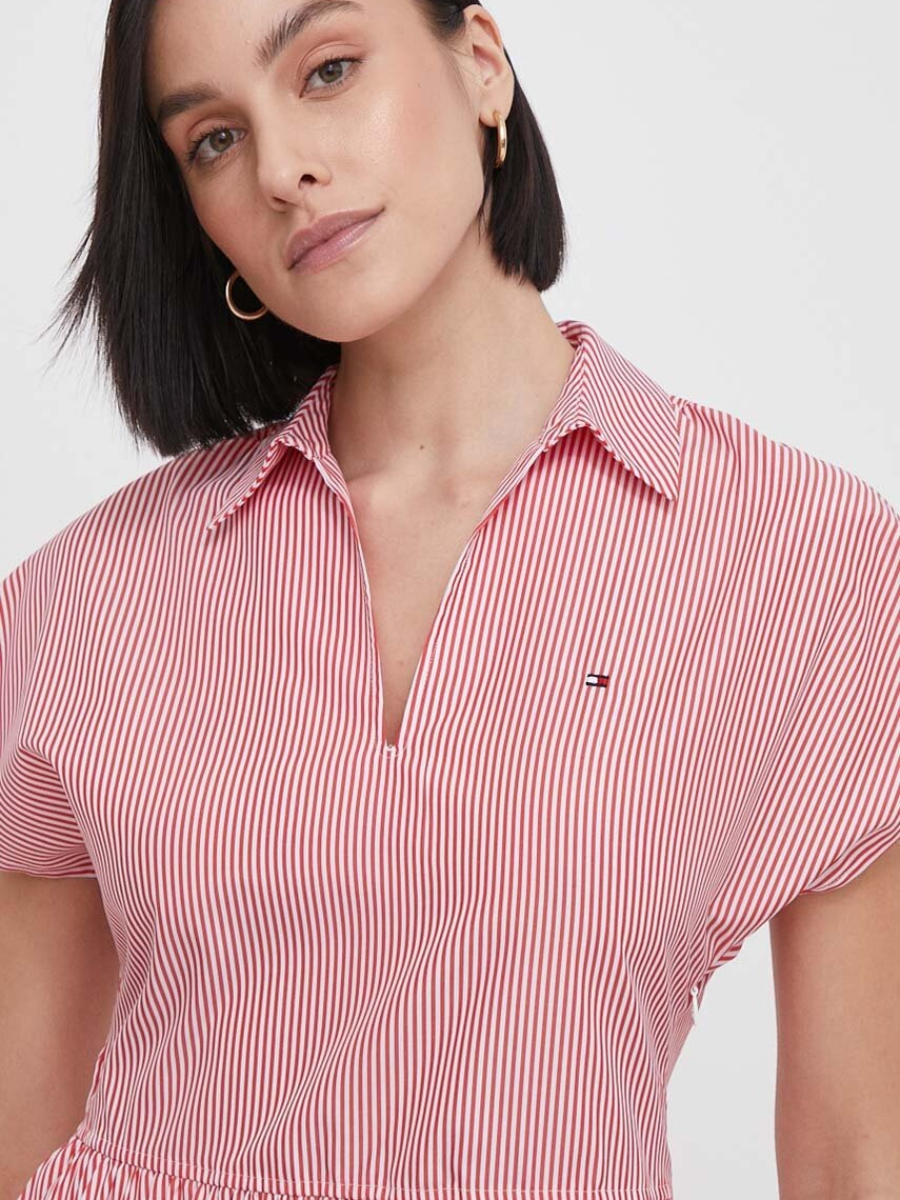detail Tommy Hilfiger dámske pruhované šaty Ithaka