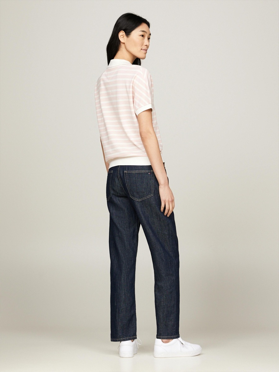 detail Tommy Hilfiger dámske prúžkované polo tričko