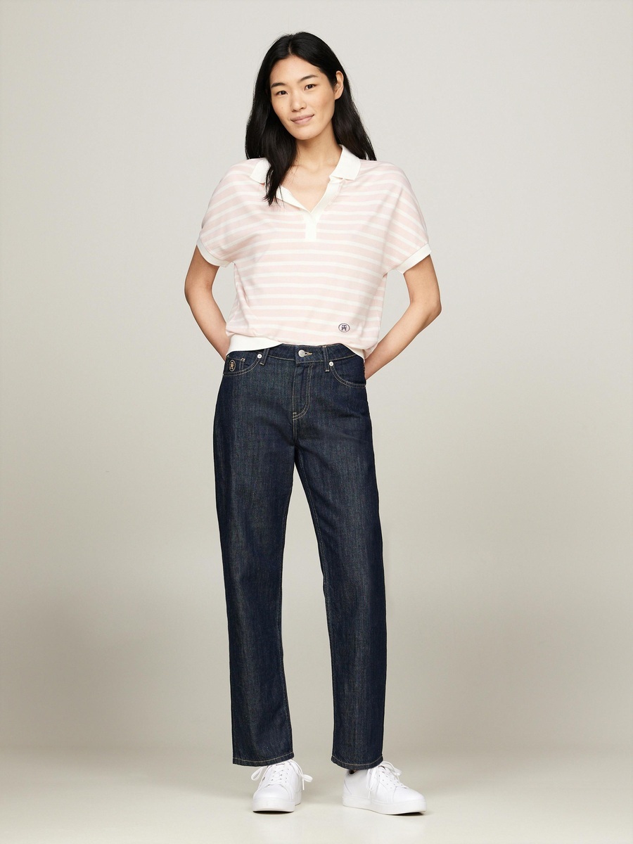 detail Tommy Hilfiger dámske prúžkované polo tričko