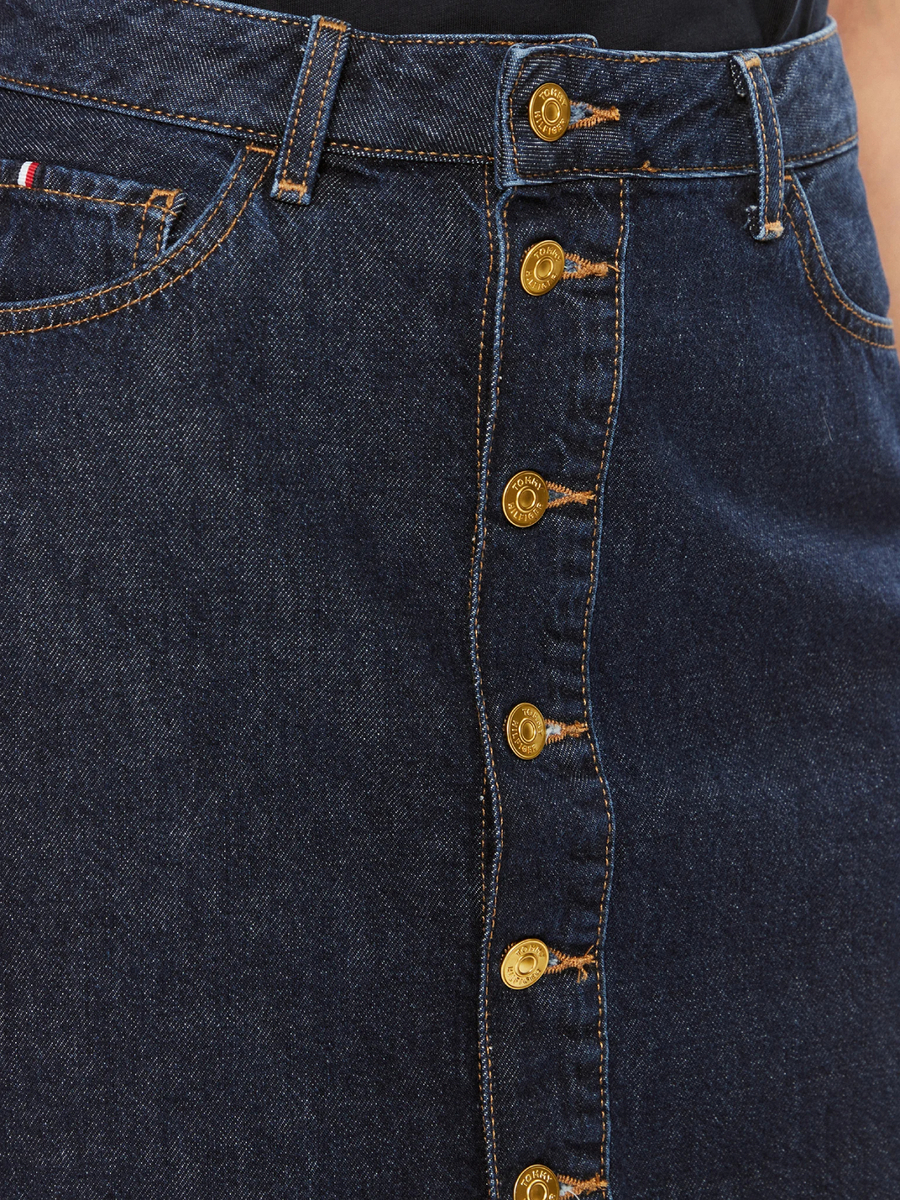 detail Tommy Hilfiger dámska džínsová sukňa