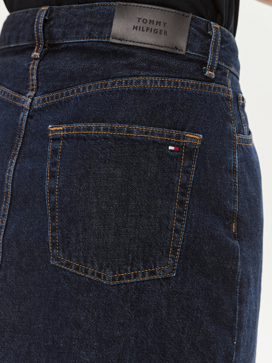 detail Tommy Hilfiger dámska džínsová sukňa