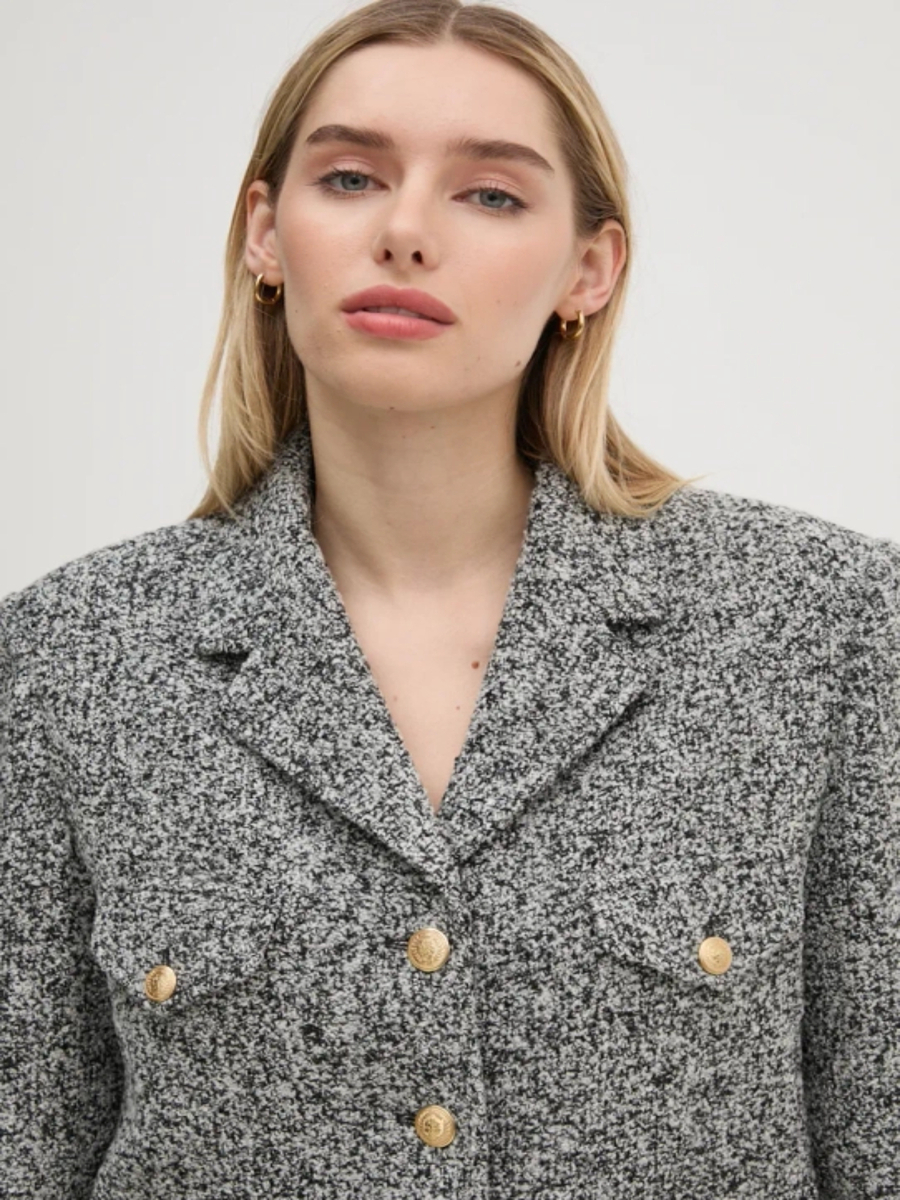 detail Tommy Hilfiger vlnený blazer