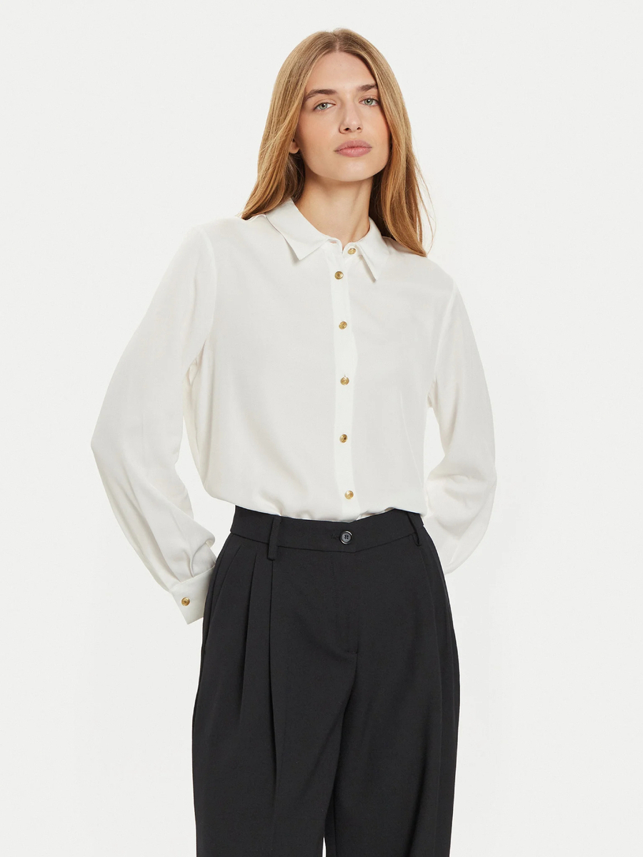 detail Tommy Hilfiger dámska biela košeľa