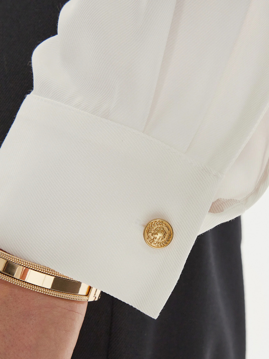 detail Tommy Hilfiger dámska biela košeľa