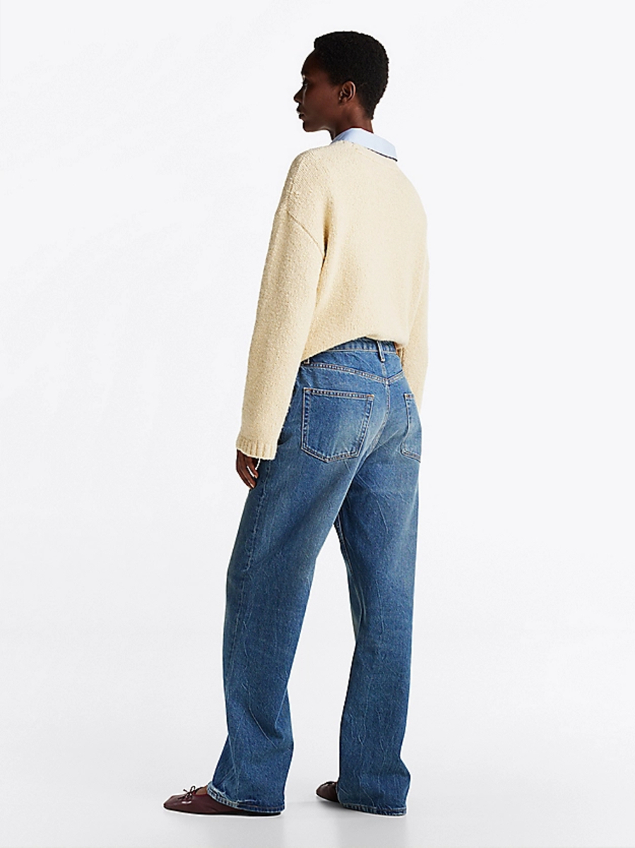 detail Tommy Hilfiger dámske modré džínsy