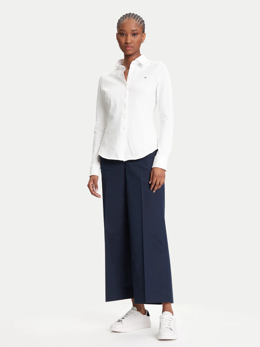 detail Tommy Hilfiger dámske modré nohavice