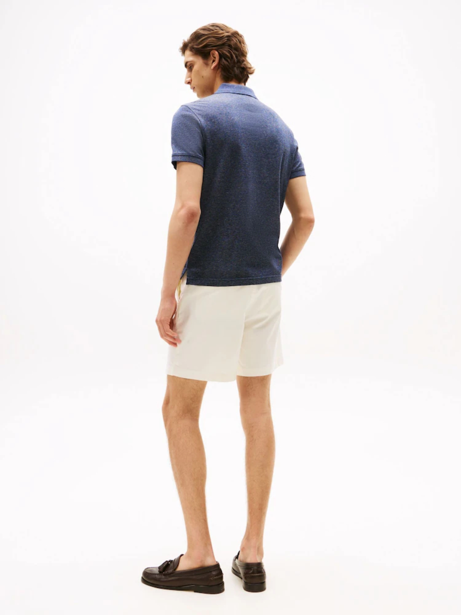 detail Tommy Hilfiger pánske modré polo tričko