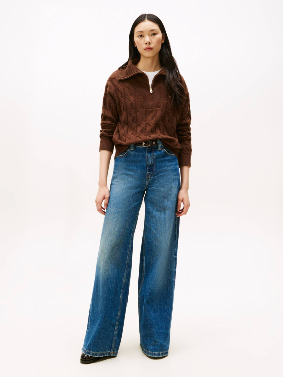 detail Tommy Hilfiger dámsky vlnený sveter