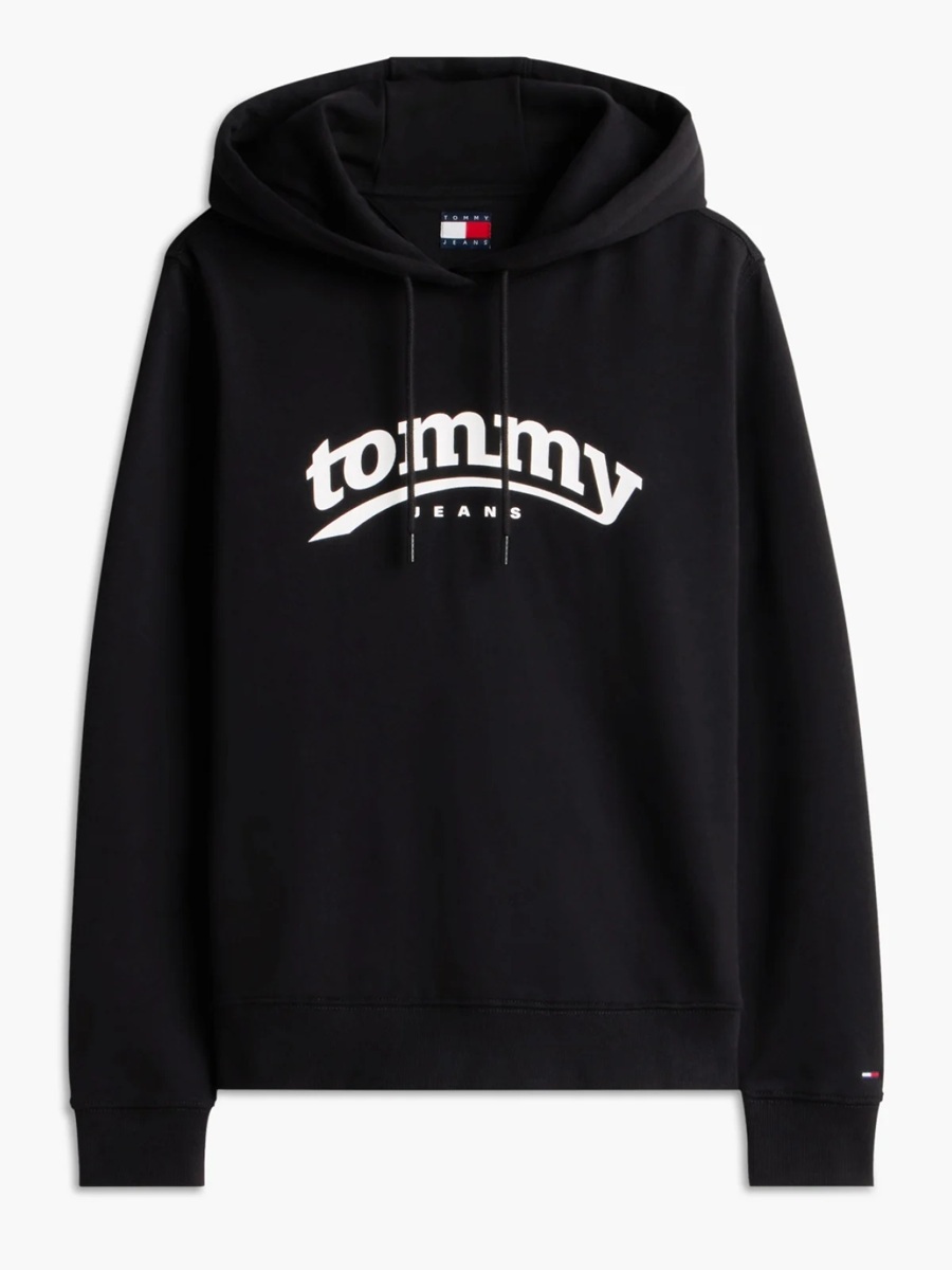 detail Tommy Jeans dámska čierna mikina