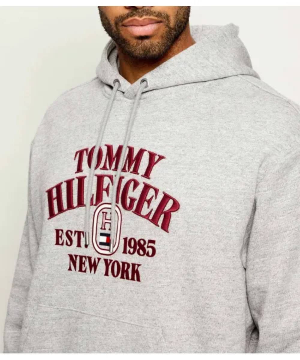 detail Tommy Hilfiger pánska šedá mikina