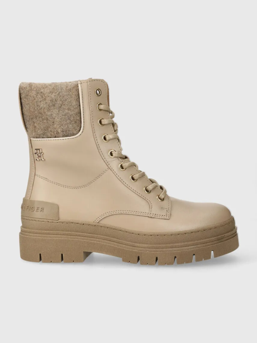 detail Tommy Hilfiger dámske béžové topánky
