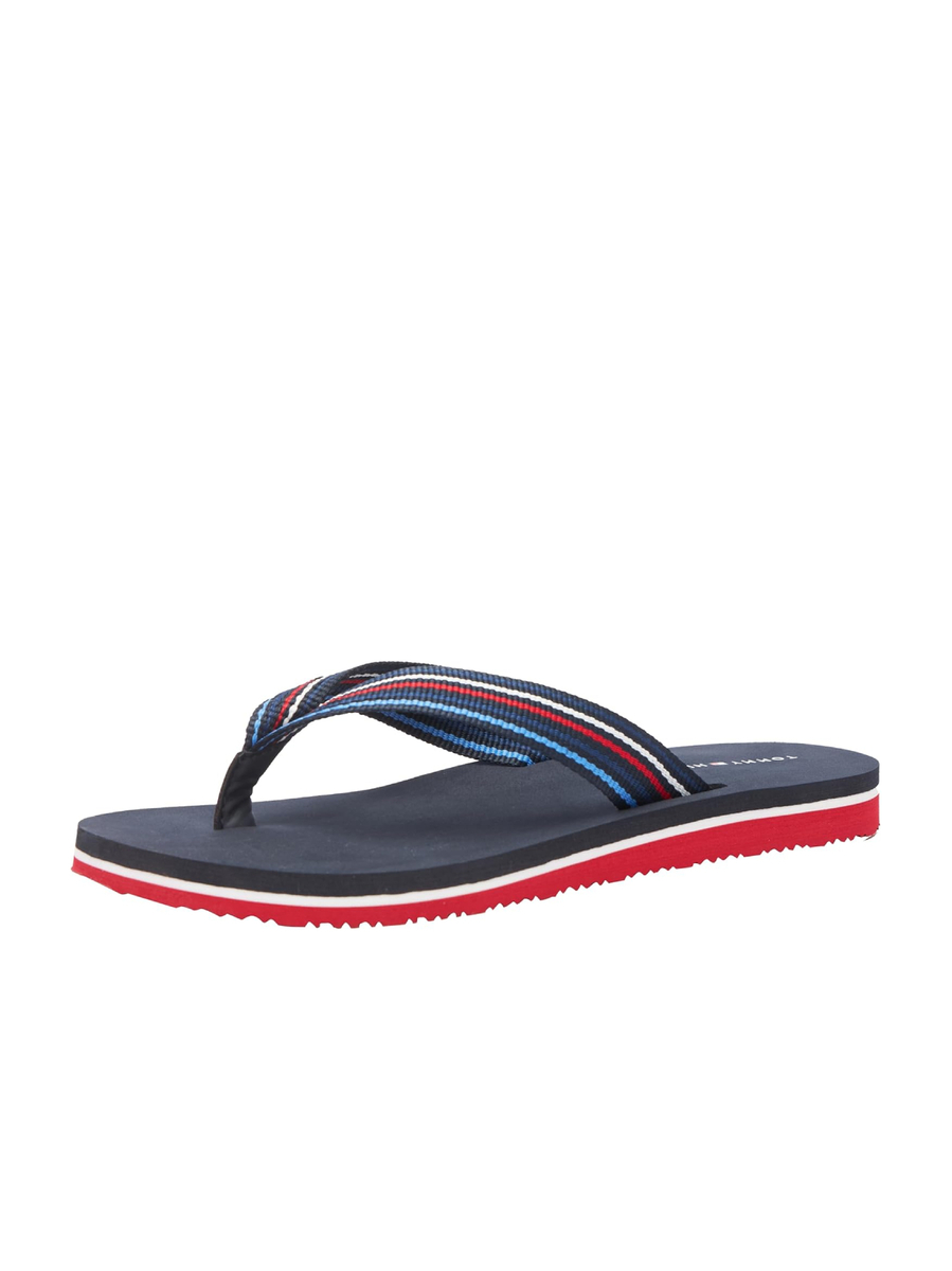 detail Tommy Hilfiger dámske tmavo modré žabky