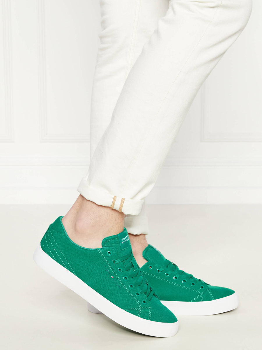 detail Tommy Hilfiger pánske zelené tenisky
