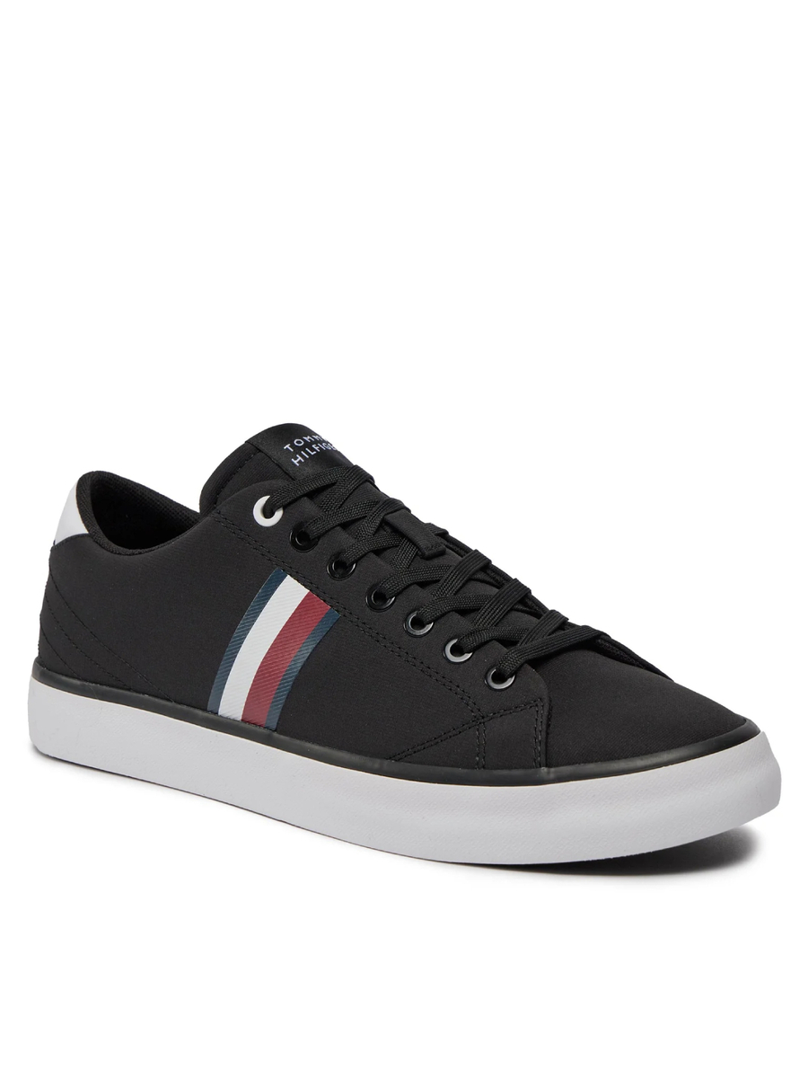 detail Tommy Hilfiger pánske čierne tenisky