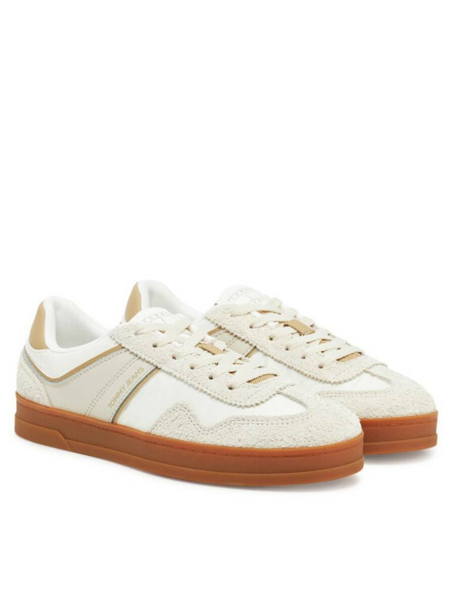 detail Tommy Jeans dámske béžové tenisky