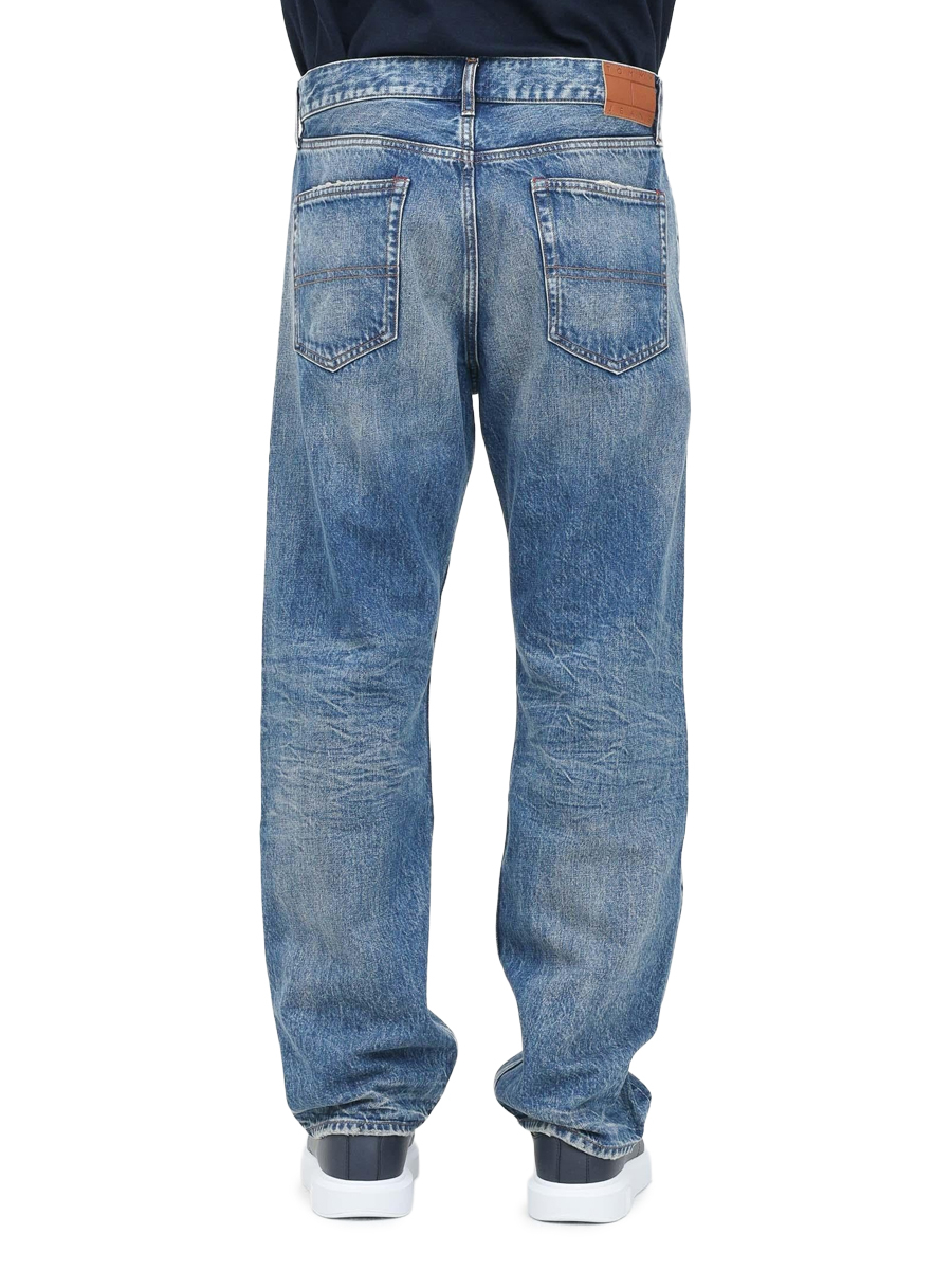 detail Tommy Jeans pánske modré džínsy
