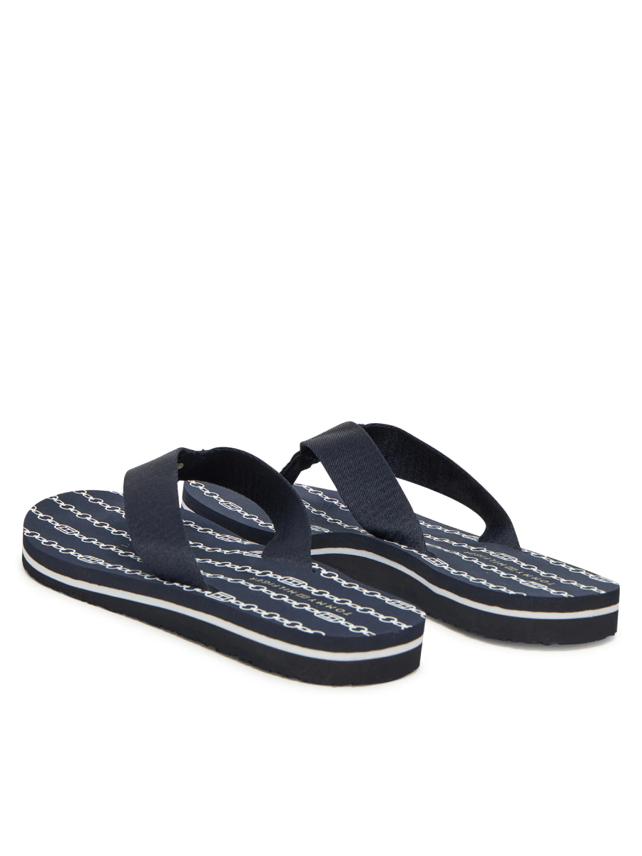 detail Tommy Hilfiger dámske tmavomodré žabky