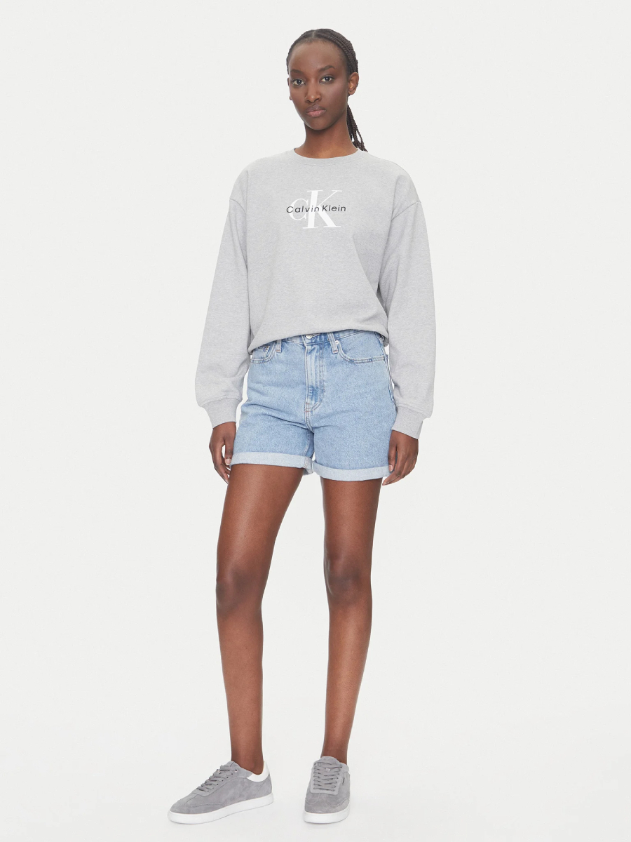 detail Calvin Klein dámska šedá mikina