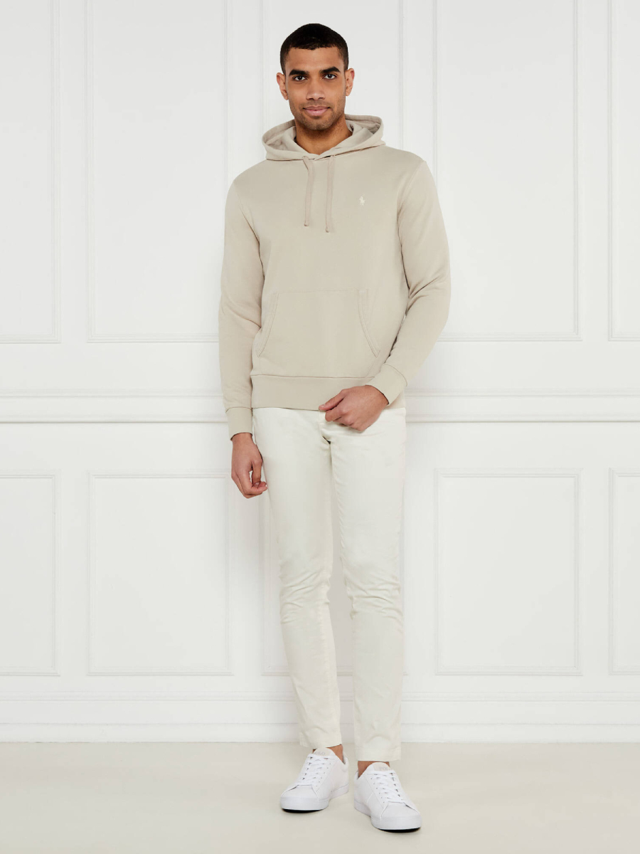 detail Tommy Hilfiger pánske smotanové nohavice