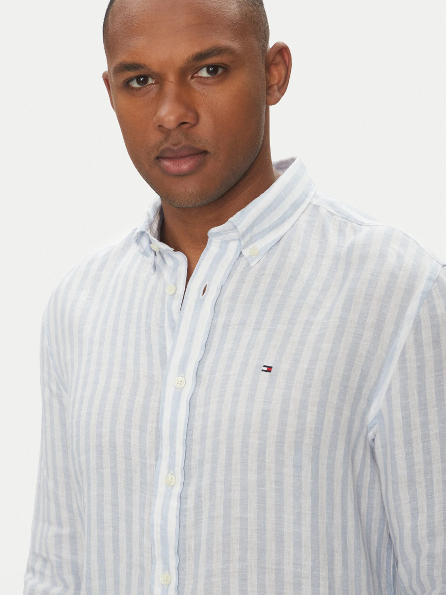 detail Tommy Hilfiger pánska pruhovaná košeľa