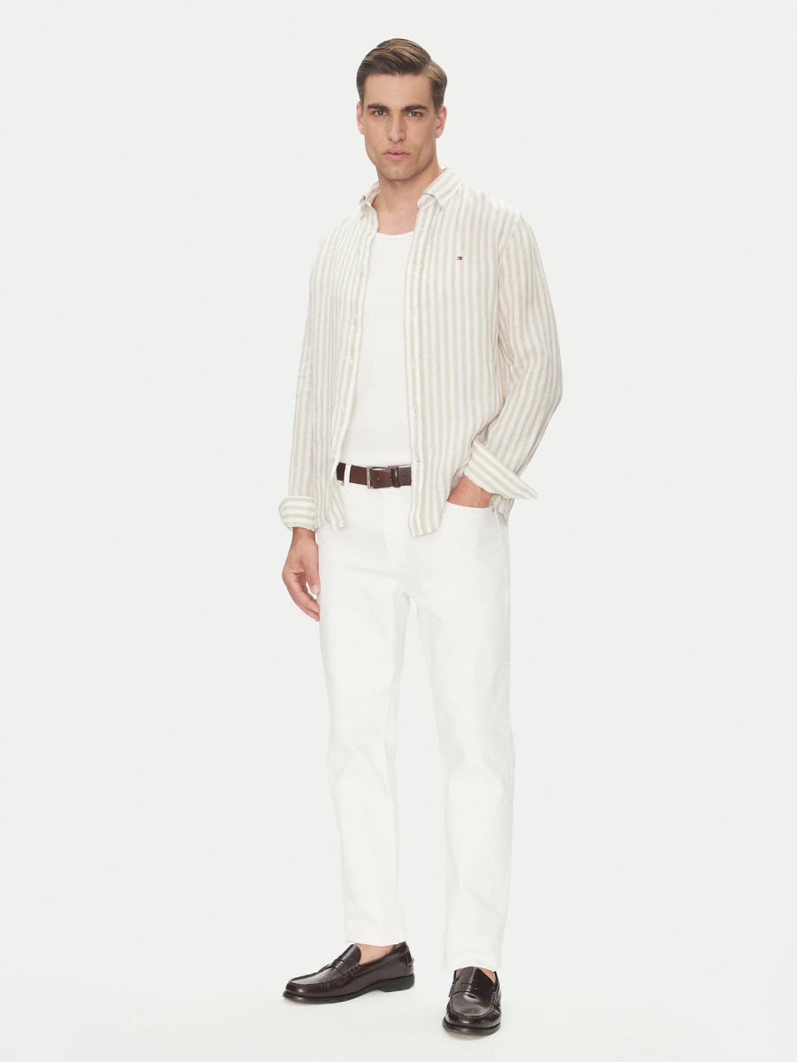 detail Tommy Hilfiger pánska pruhovaná košeľa