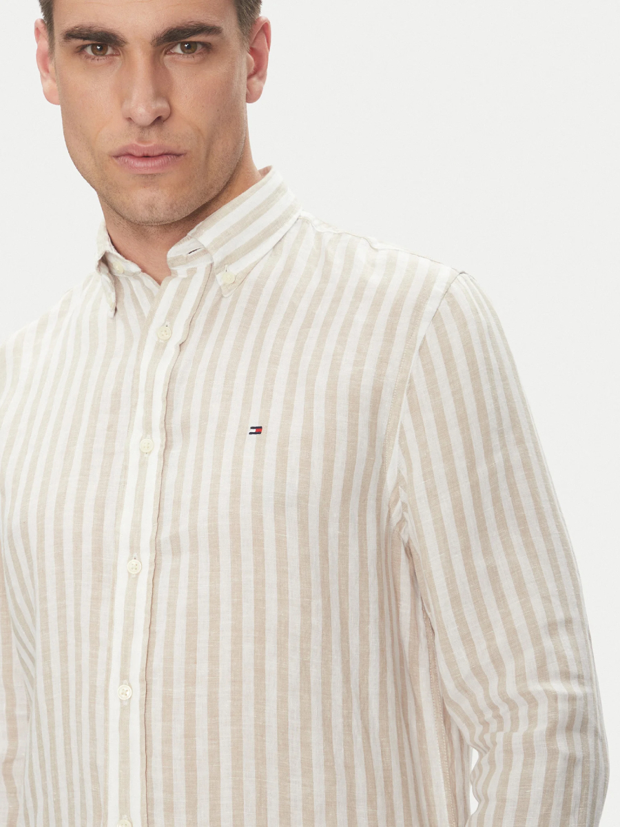 detail Tommy Hilfiger pánska pruhovaná košeľa