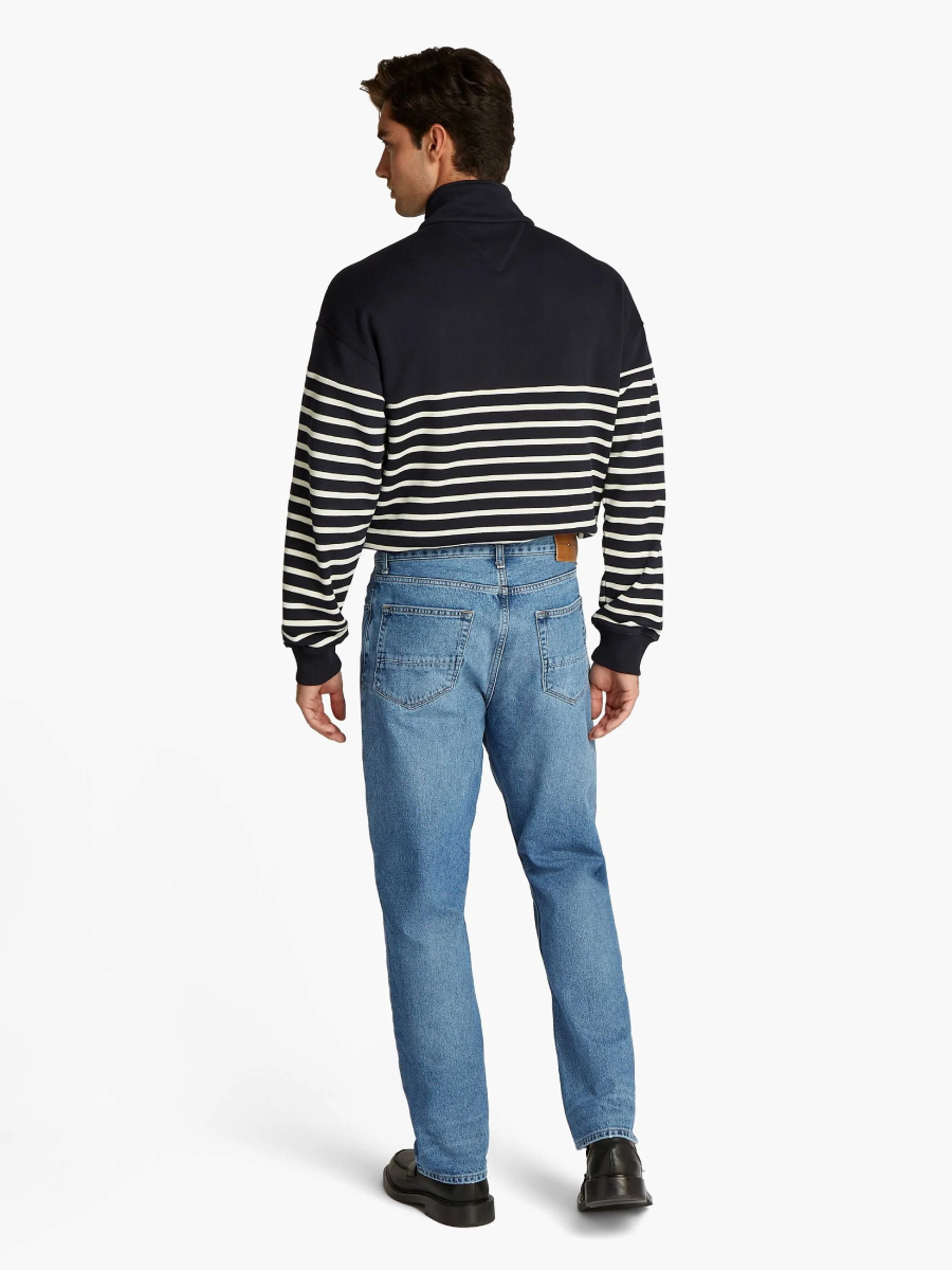 detail Tommy Hilfiger pánske modré džínsy