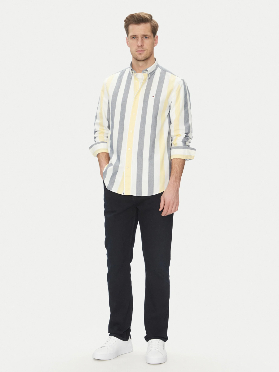 detail Tommy Hilfiger pánska pruhovaná košeľa