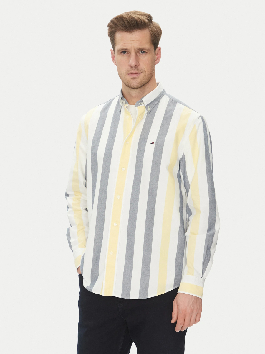 detail Tommy Hilfiger pánska pruhovaná košeľa