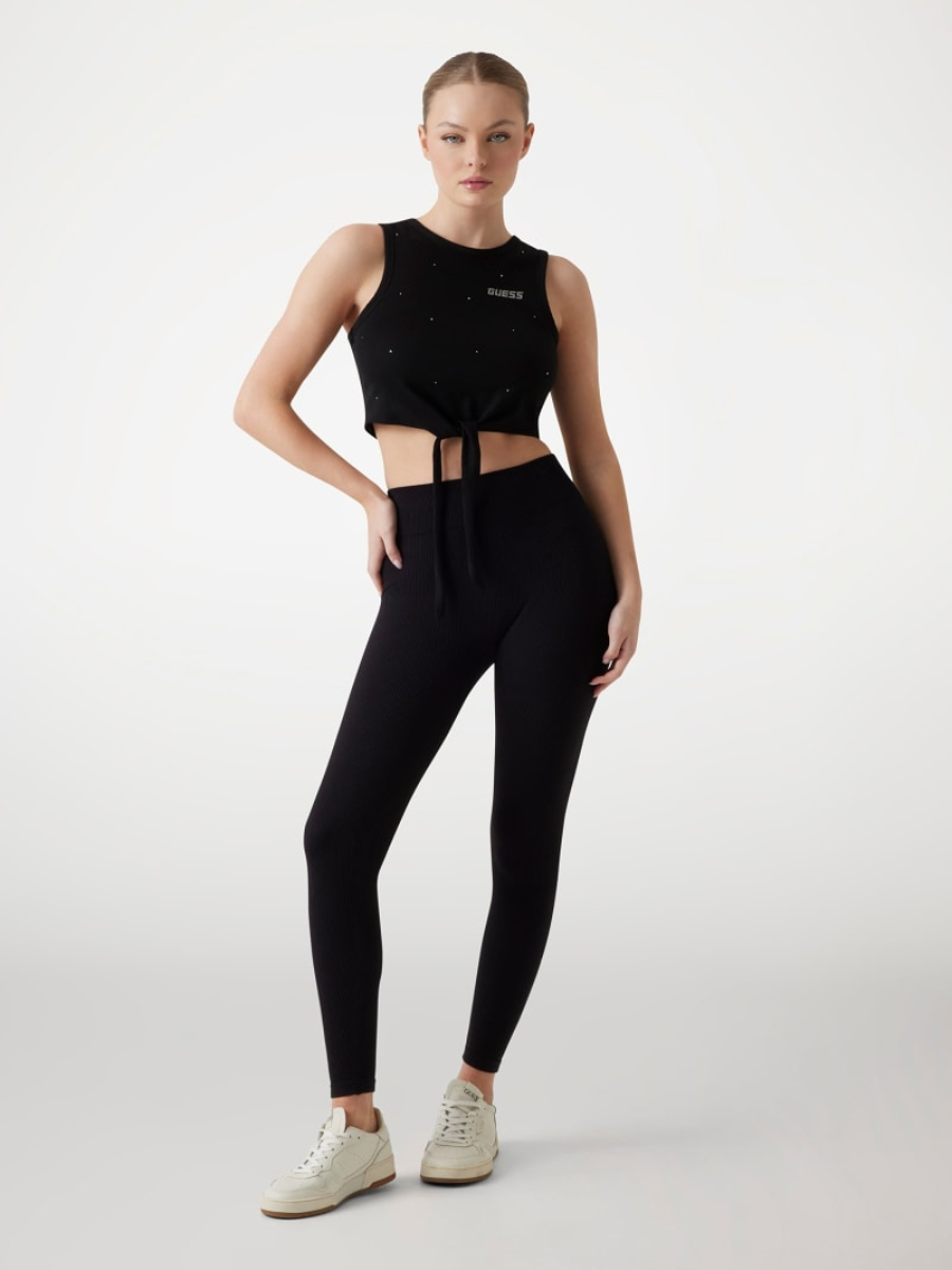detail Guess dámsky čierny top