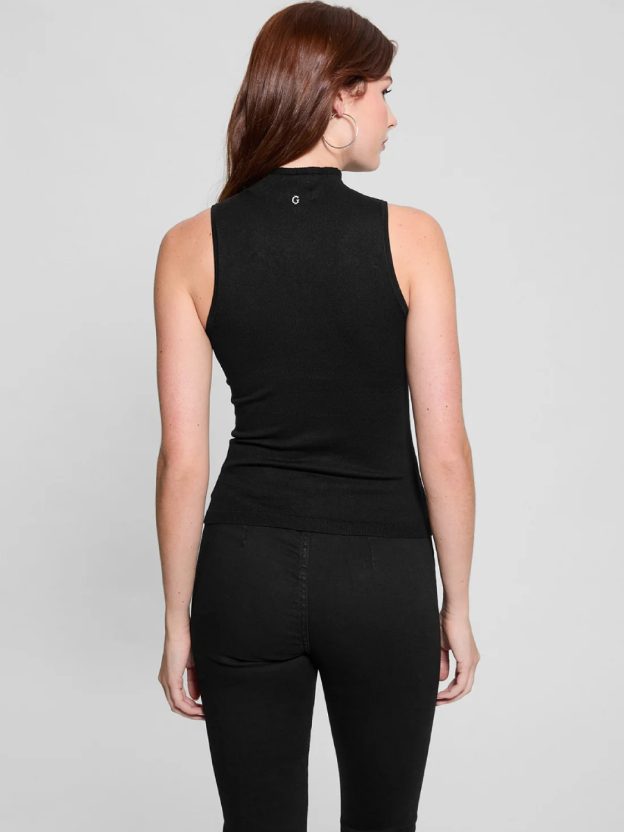 detail Guess dámsky čierny top