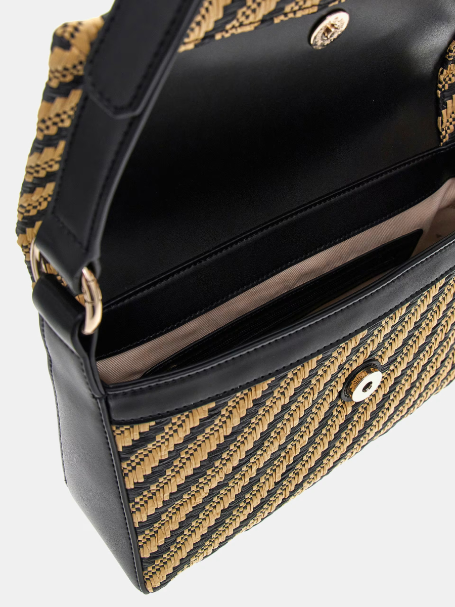 detail Guess dámska čierno hnedá kabelka