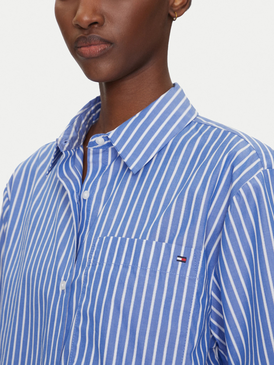 detail Tommy Hilfiger dámska pruhovaná košeľa