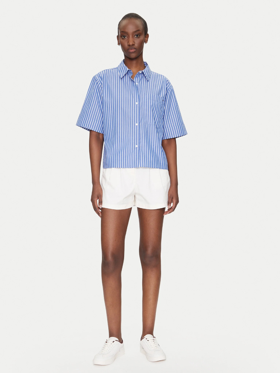 detail Tommy Hilfiger dámska pruhovaná košeľa