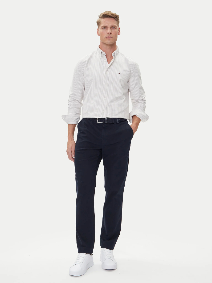 detail Tommy Hilfiger pánska pruhovaná košeľa
