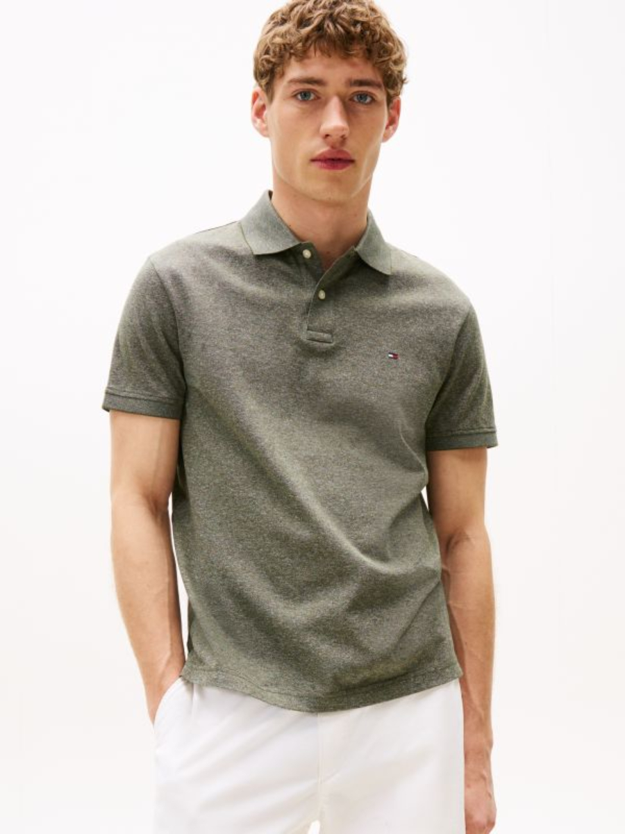 detail Tommy Hilfiger pánske zelené polo tričko