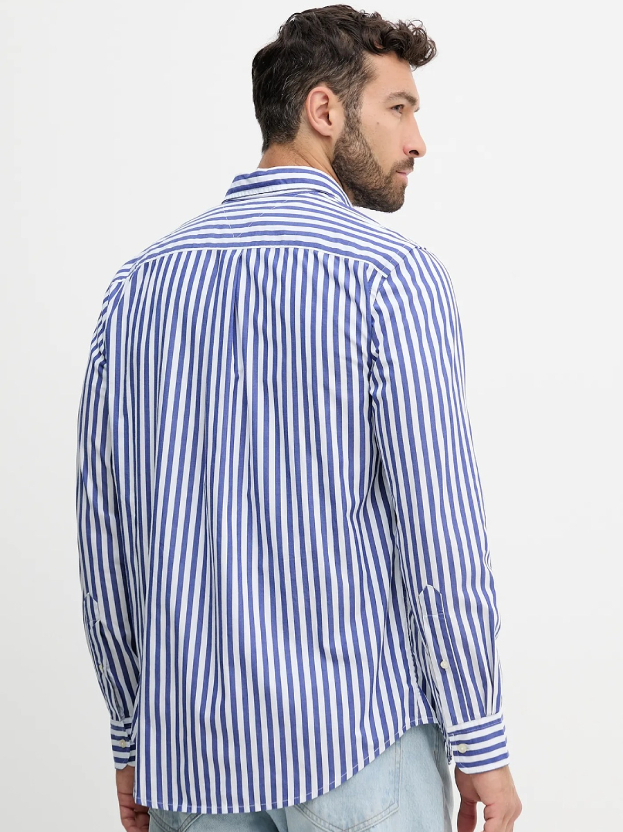 detail Tommy Hilfiger pánska modro biela košeľa