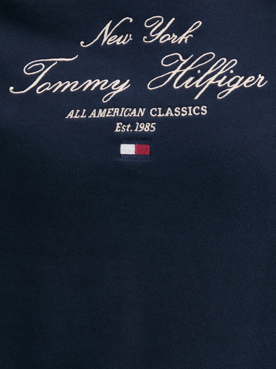 detail Tommy Hilfiger dámska tmavo modrá mikina