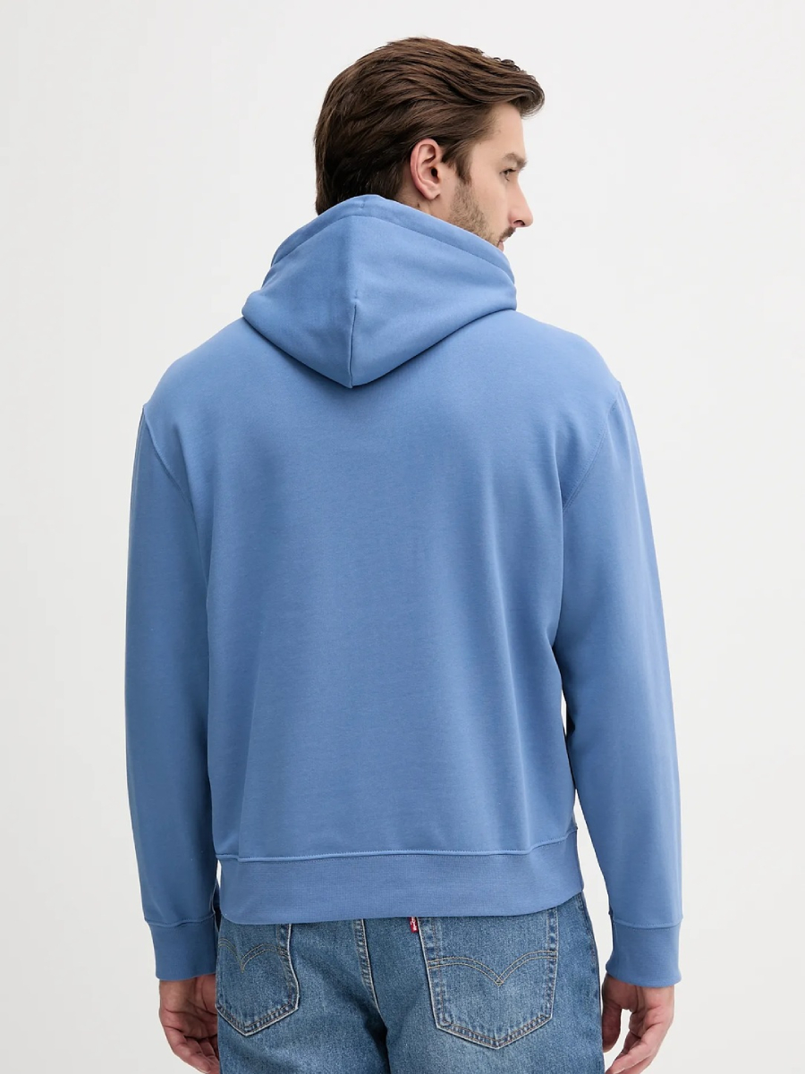 detail Calvin Klein pánska modrá mikina