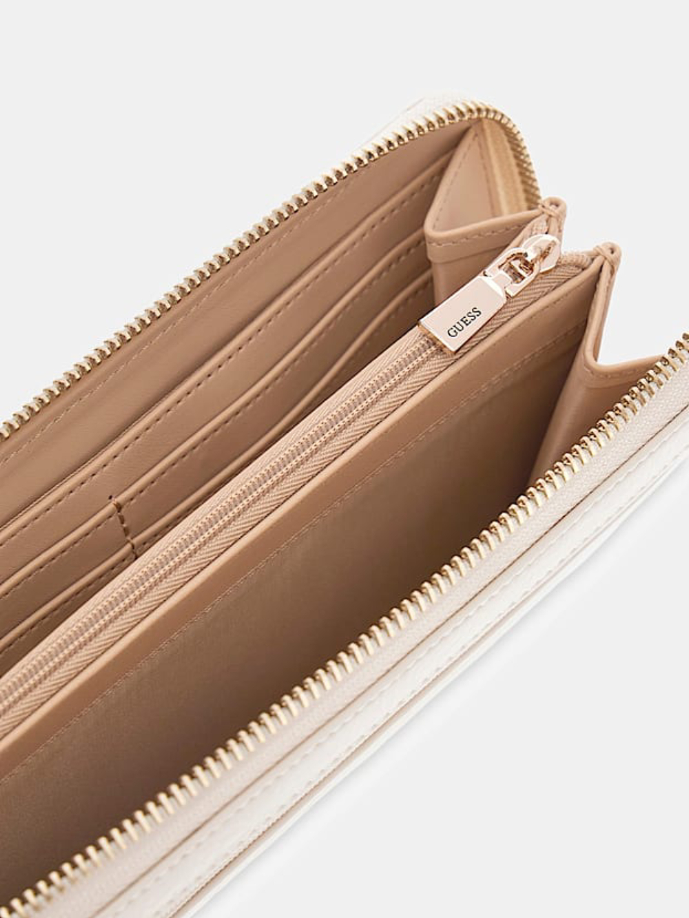 detail Guess dámska krémová peňaženka