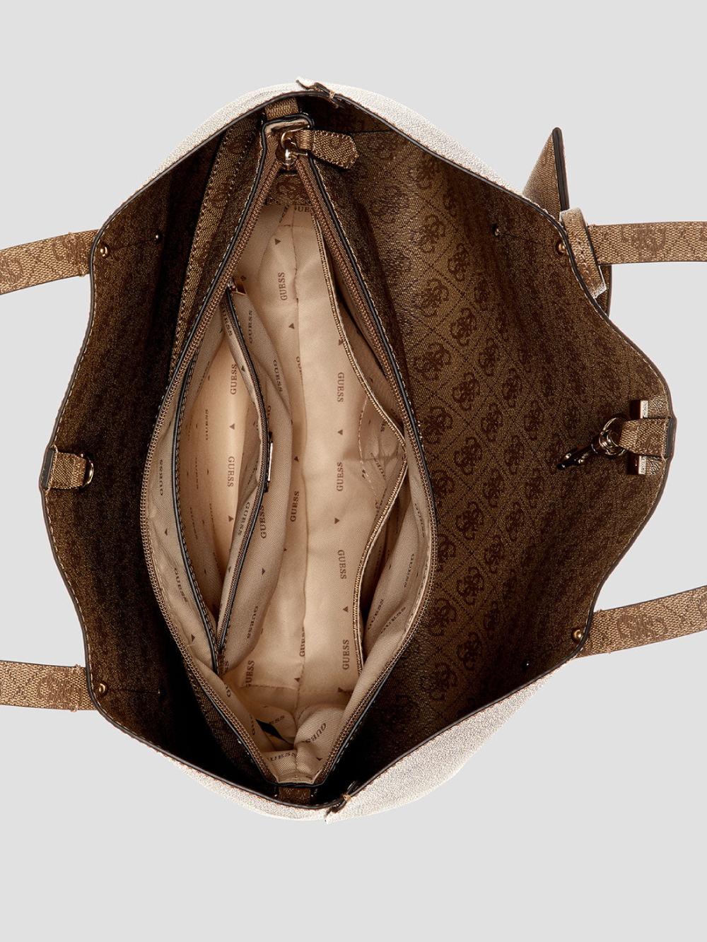 detail Guess dámska béžová kabelka