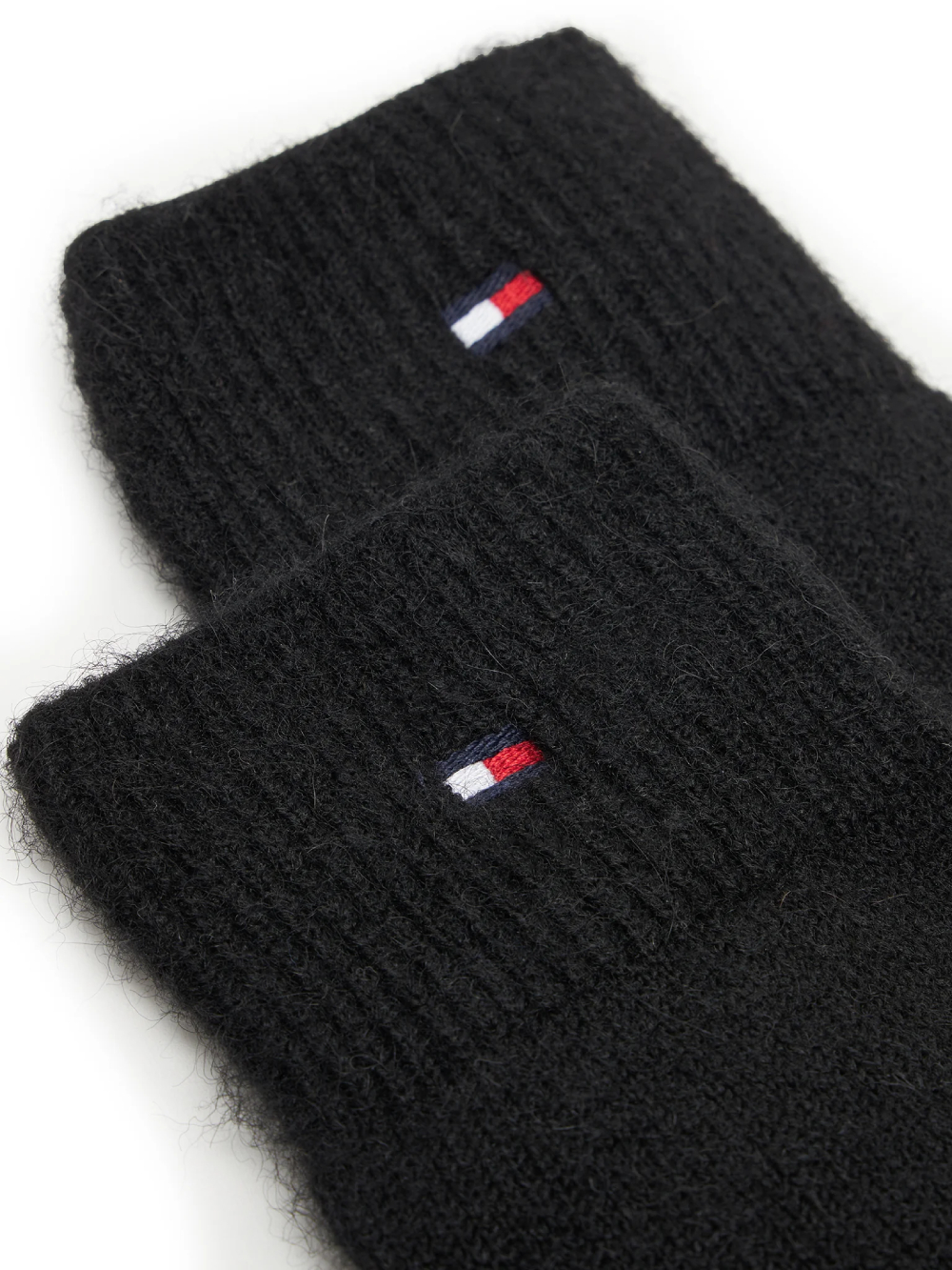 detail Tommy Hilfiger dámske čierne rukavice