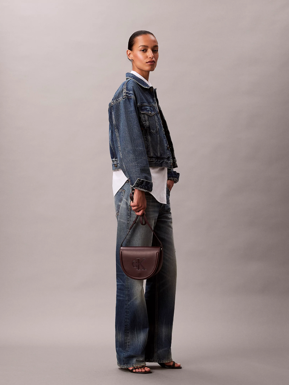 detail BOLD CK SADDLE CROSS, BAP