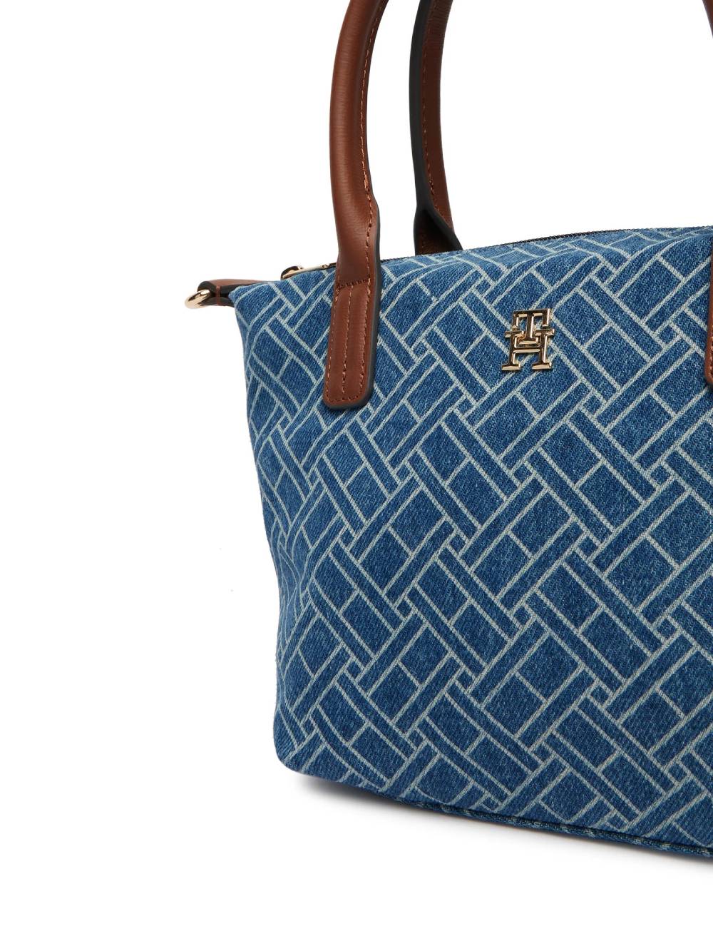 detail Tommy Hilfiger dámska modrá kabelka