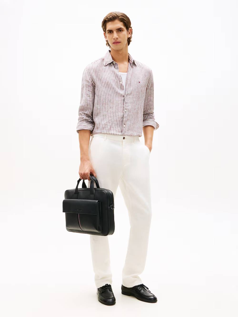 detail Tommy Hilfiger pánska čierna taška 
