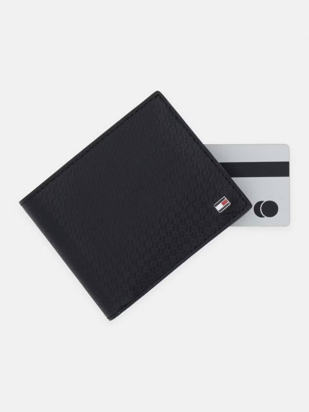detail Tommy Hilfiger pánska čierna peňaženka